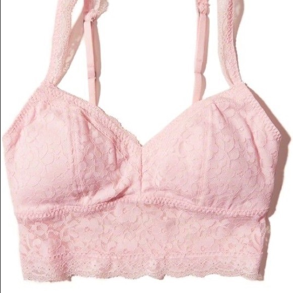 Hollister Other - Hollister Light Pink Lace Padded Bralette